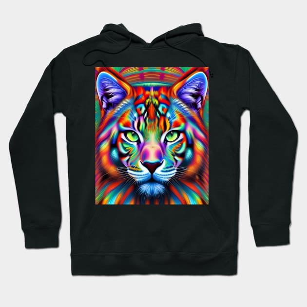 Kosmic Kitty (24) - Trippy Psychedelic Cat Hoodie by TheThirdEye